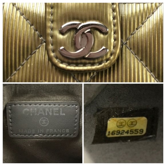 CHANEL Matelasse Golden Patent Leather Pouch - Picture 7 of 12